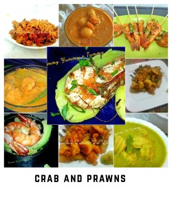 Crab & Prawns Collage